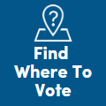 Find Where To VOte Button - Blue