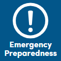 Emergency Preparedness Button - Blue