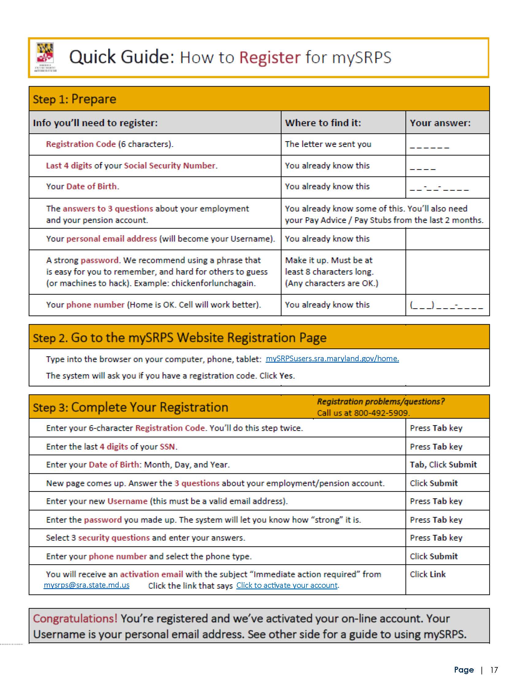 MySRPS Quick Guide (How to Register)
